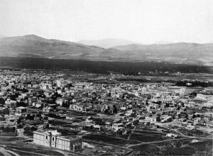 Άποψη του Ελαιώνα από την Αθήνα (1872)